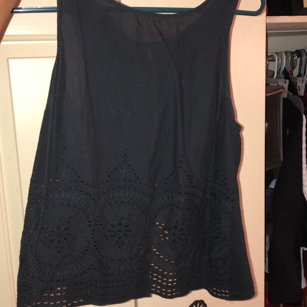 Black tank top